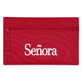 Señora Engagement Bride To Be Wedding Party - Pencil Case - red - Front