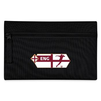 England Football Flag Jersey - England Tshirt - Pencil Case - black - Front
