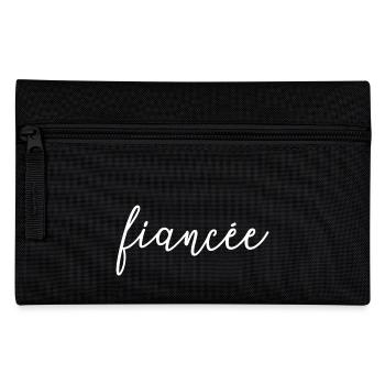 Fiancée Matching Engagement Wedding Honeymoon - Pencil Case - black - Front