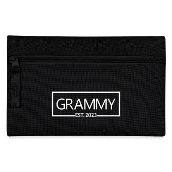 Grammy Est. 2023, Oma To Be, Schwangerschaft Enthüllung - Federtasche - Schwarz - Vorne