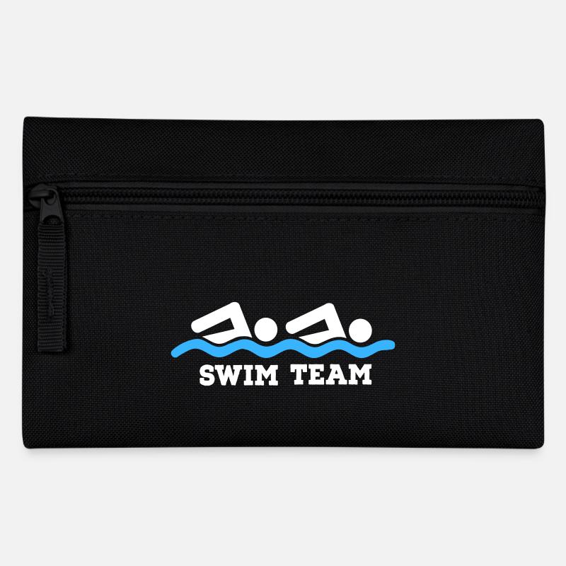 schwimmen - Federtasche - Schwarz