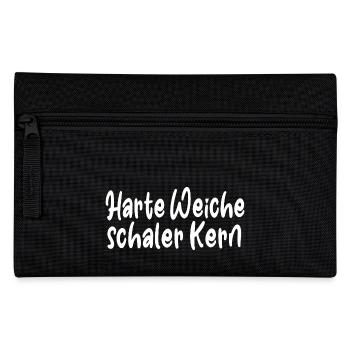 Harte Weiche Schaler Kern - Federtasche - Schwarz - Vorne