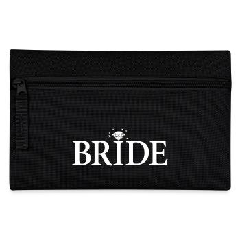Cool Bride Matching Couple Engagement Wedding - Pencil Case - black - Front
