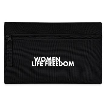 Women life freedom - Federtasche - Schwarz - Vorne