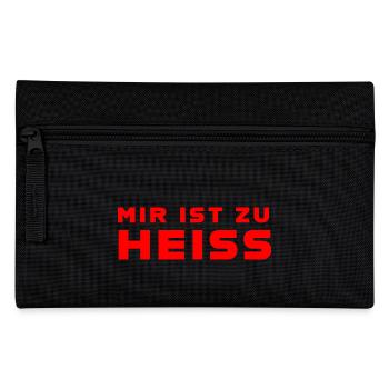 Mir ist zu heiss - Federtasche - Schwarz - Vorne