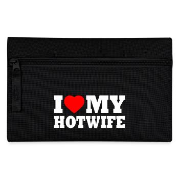 I love my hotwife - Pencil Case - black - Front