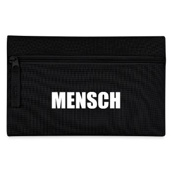 Mensch - Federtasche - Schwarz - Vorne