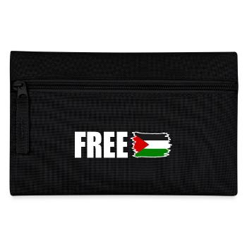 Free palestine - Federtasche - Schwarz - Vorne