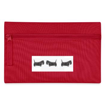 Scottish terrier car - Pencil Case - red - Front