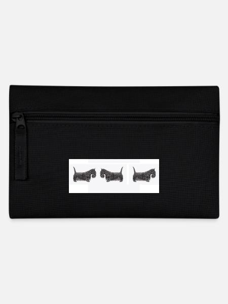 Schottischer Terrier Auto - Federtasche - Schwarz