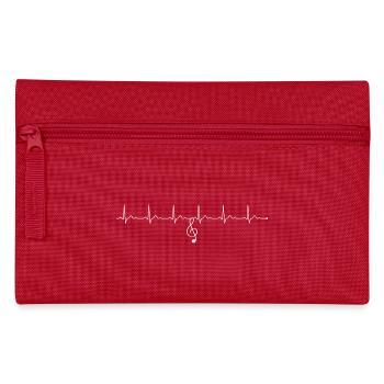 Melodic Pulse Treble Heartbeat - Pencil Case - red - Front