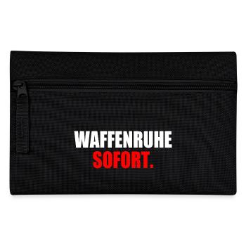 waffenruhe sofort - Federtasche - Schwarz - Vorne