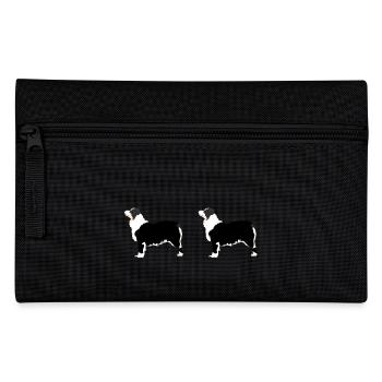 Australian Shepherd Panorama - Federtasche - Schwarz - Vorne