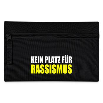 kein platz für rassismus - Federtasche - Schwarz - Vorne