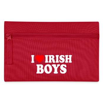 I love irish boys - Federtasche - Rot - Vorne
