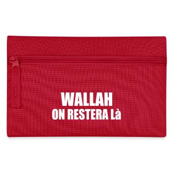 Wallah wird es dabei belassen - Federtasche - Rot - Vorne