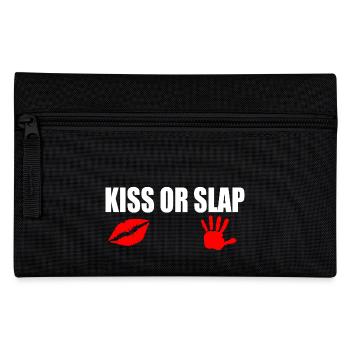 Kiss or slap - Federtasche - Schwarz - Vorne