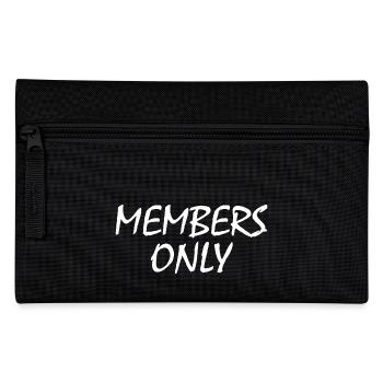 members only - Pencil Case - black - Front