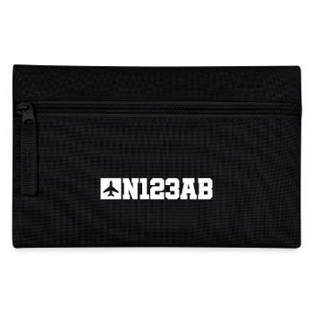Custom Aviation - Airplane - Flying - Pilot - Pencil Case - black - Front