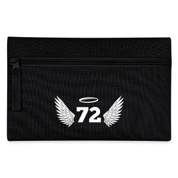 Numéro 72 ange - 72e anniversaire ailes - Trousse - noir - Devant