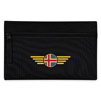 Ich liebe Åland, Eleganz Stil Design T-Shirt - Federtasche - Schwarz - Vorne