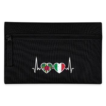 Dominique, Italie, Vintage Heartbeat Flag - Trousse - noir - Devant