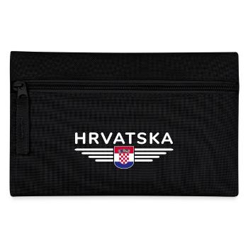 I Love Croatia, Elegance Style Design T-Shirt - Pencil Case - black - Front