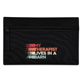 Horse therapy for the soul - Pencil Case - black - Front