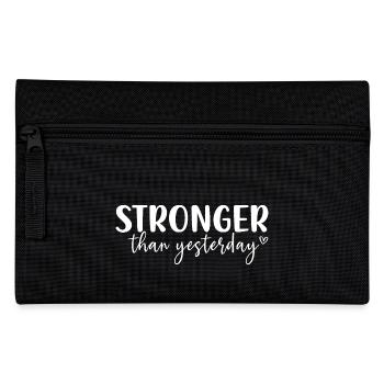 Stronger Than Yesterday - Pencil Case - black - Front