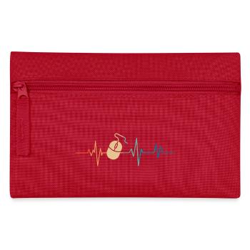 Battement de coeur rétro souris d’ordinateur - Trousse - rouge - Devant