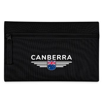 Canberra Australien T-Shirt für Fans und Liebhaber - Federtasche - Schwarz - Vorne