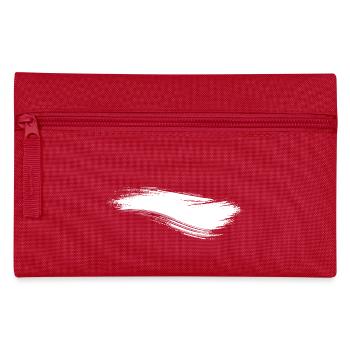 Brushstroke Line White - Pencil Case - red - Front
