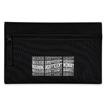 Warning Insufficient Memory 8 - Federtasche - Schwarz - Vorne