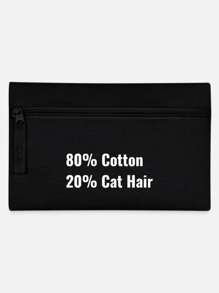 Cat Hair on Clothes of Cotton - Katzenhaare - Federtasche - Schwarz