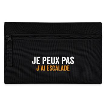 escalade un rocher Je peux pas j'ai escalade - Trousse - noir - Devant