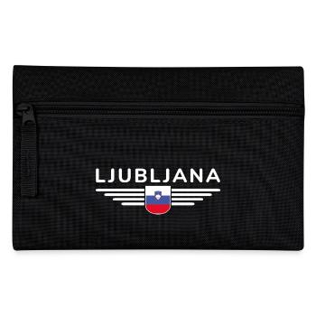 Trendiges Ljubljana Design - Federtasche - Schwarz - Vorne