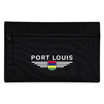 Port Louis T-Shirt – For Mauritius Fans - Pencil Case - black - Front