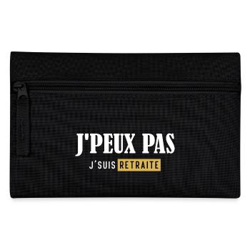 I Can't Humor T-Shirt I'm Retired - Pencil Case - black - Front