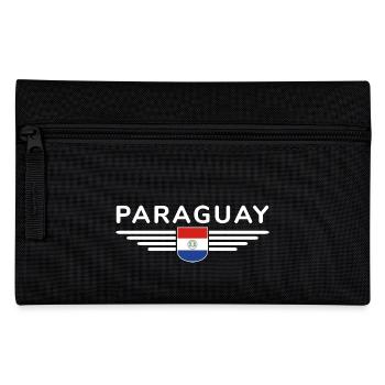 Paraguay Fan T-Shirt - Federtasche - Schwarz - Vorne