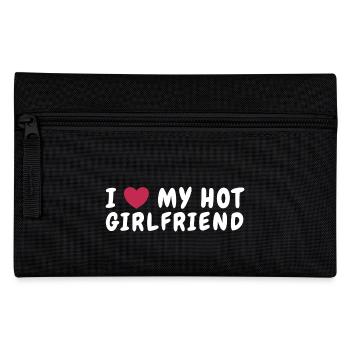 J’aime ma petite amie chaude Coeur Design - Trousse - noir - Devant