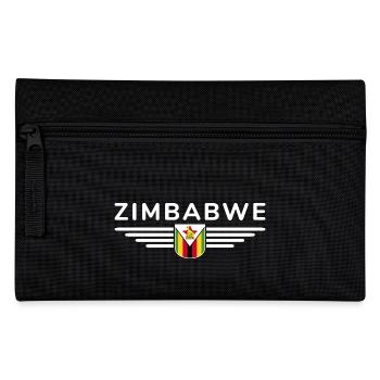 Simbabwe T-Shirt für Afrika-Fans - Federtasche - Schwarz - Vorne