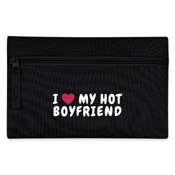 I Love My Hot Boyfriend - Valentine's Day Idea - Pencil Case - black - Front