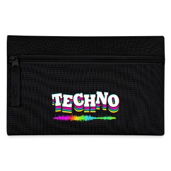 Rave Raver Techno music Techno bass Mischpult - Federtasche - Schwarz - Vorne