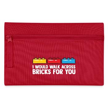 Brick Builder Brick Building Master Builder - Pencil Case - red - Front