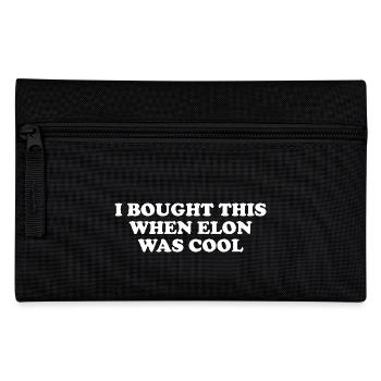 i bought this when elon was cool - Pencil Case - black - Front
