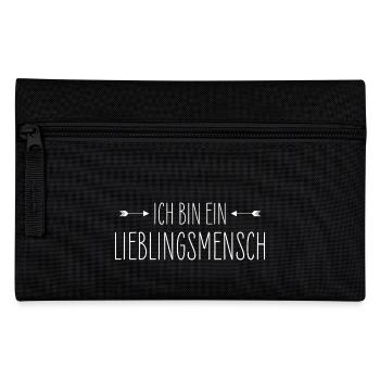 Ich bin ein Lieblingsmensch - Federtasche - Schwarz - Vorne