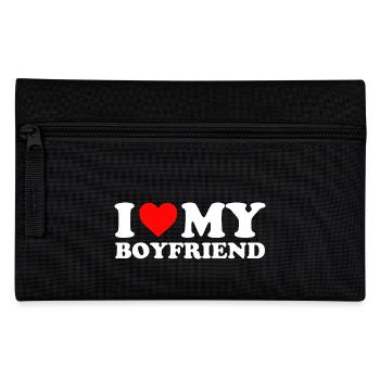 I LOVE MY BOYFRIEND Valentinstag Geschenk Liebe - Federtasche - Schwarz - Vorne
