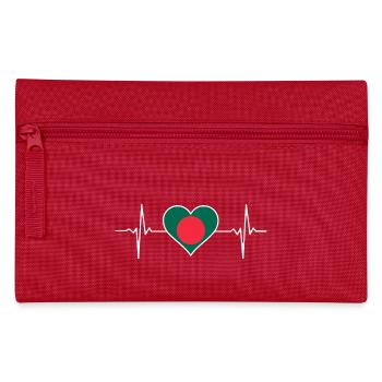 Bangladesh Heartbeat - Pencil Case - red - Front