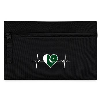 Battement de cœur du drapeau pakistanais - Trousse - noir - Devant