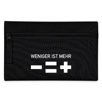 Less is more - Pencil Case - black - Front